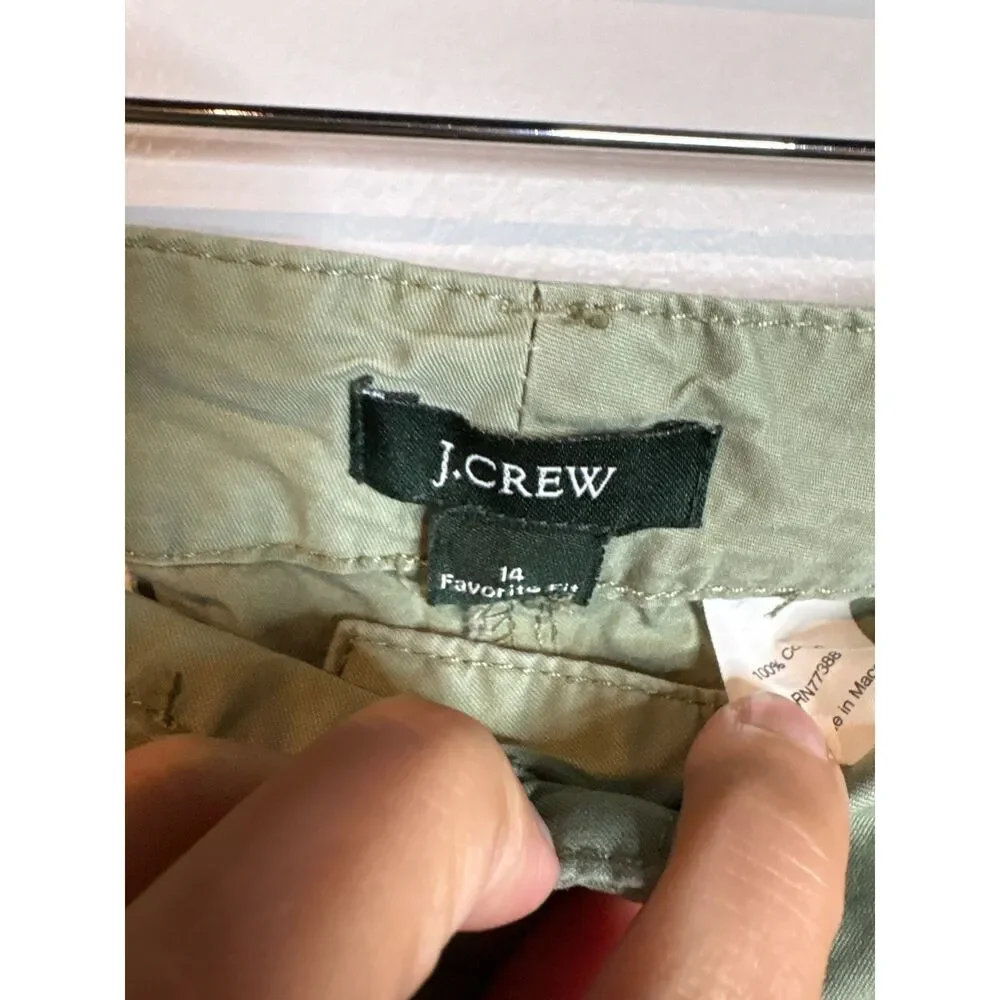 Y2K J. Crew olive green cargo pants